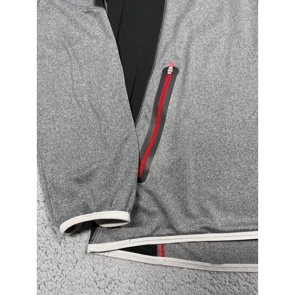 Jordan Jacket Mens XL Gray Black Dri-FIT Hooded Full Zip Windbreaker 483341-011 - Picture 2 of 10